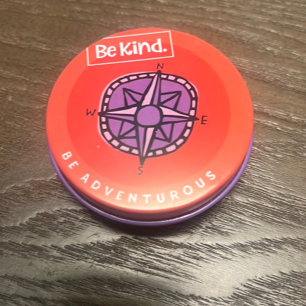 Brand new be adventurous be kind collection cards in small tin box